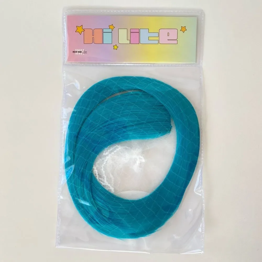 INH Hair - Aqua Blue - Clip-in Hair Extensions / Halloween / Costume / Anime